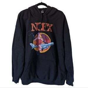 NOFX Final Tour Final Shows San Pedro CA Fat Mike S&M Airlines Hoodie 2X